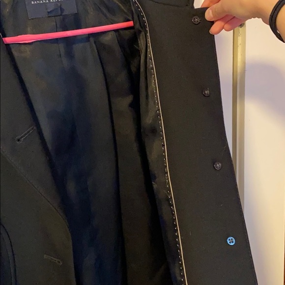 Banana Republic black Swing wool coat - Picture 9 of 12
